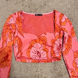 zara long sleeve top